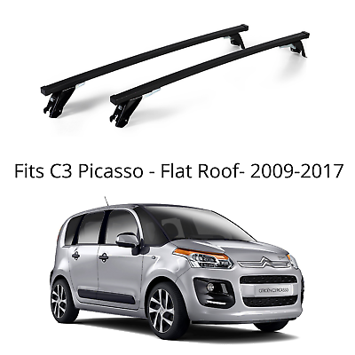 Premium Roof Rack Bars Set of 2 For Citroen C3 Picasso 5DR 2009 17 ST305 127M