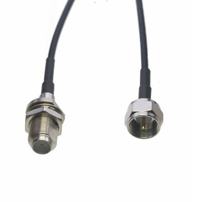 RF coaxial DVB Cable F male to F female nut bulkhead RG316 6''~10FT TV antenna