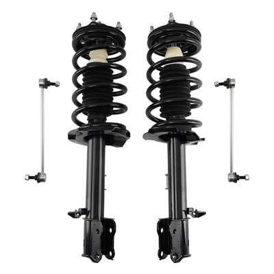 4PCS Front Struts w/ Sway Bar End Link For Chrysler Sebring 2.4L 2007-2010