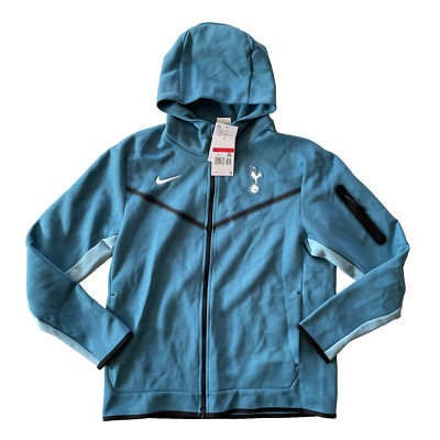 Nike Tech Fleece Tottenham Hotspur Windrunner Hoodie Windbreaker Jacket Blau | L