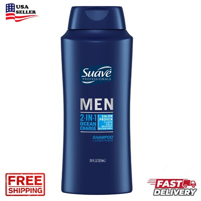 Suave Men 2-in-1 Ocean Charge Shampoo and Conditioner 28 fl oz