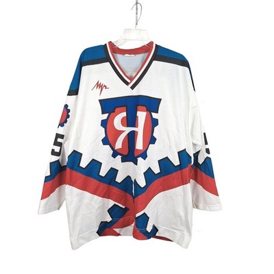 Vintage 90s Hockey Jersey Men 55 Lokomotiv Torpedo Yaroslavl R...