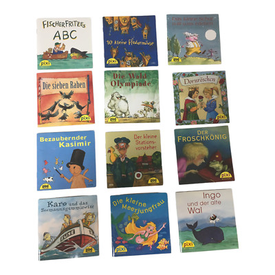 12 German Childrens Books Pixi Bucher Fantasy Counting Adventure Mini 4''