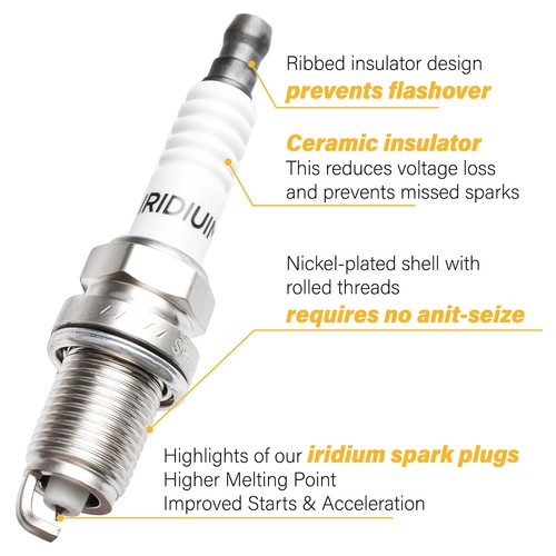 High Performance UF414 Ignition Coil+Spark Plug+Wire For Chevy GMC 5.3L 6.2L V8