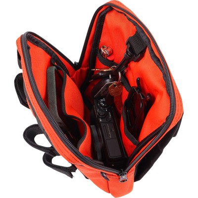 Thrashin Supply Company Handlebar Bag Slim - Orange THB-0035