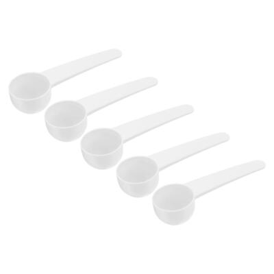 Micro Spoons 5 Gram Measuring Scoop Plastic Round Bottom Mini Spoon 50Pcs