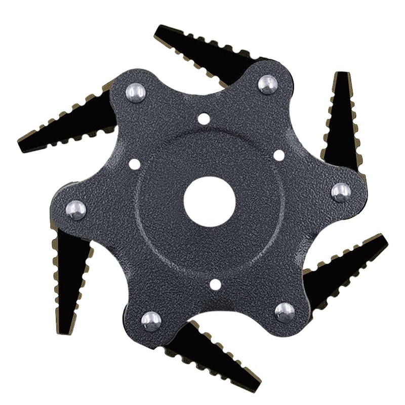 Premium 6 Steel Razors Trimmer Head Upgraded Universal Weed Eater Blades Metal
