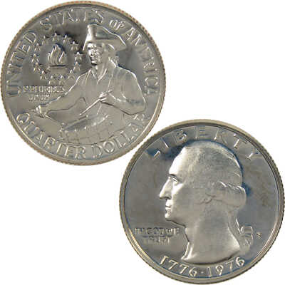 1976 S Washington Bicentennial Quarter Clad 25c Proof Coin