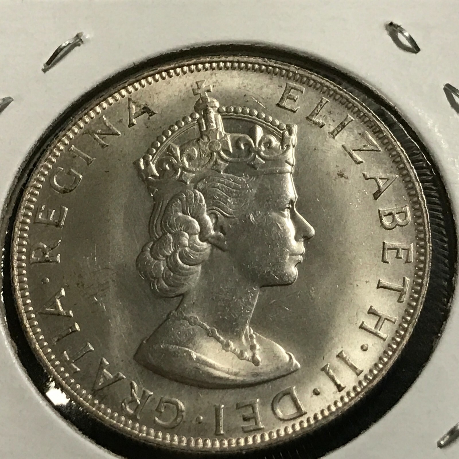1964 BERMUDA ONE CROWN  SILVER HIGH GRADE COIN