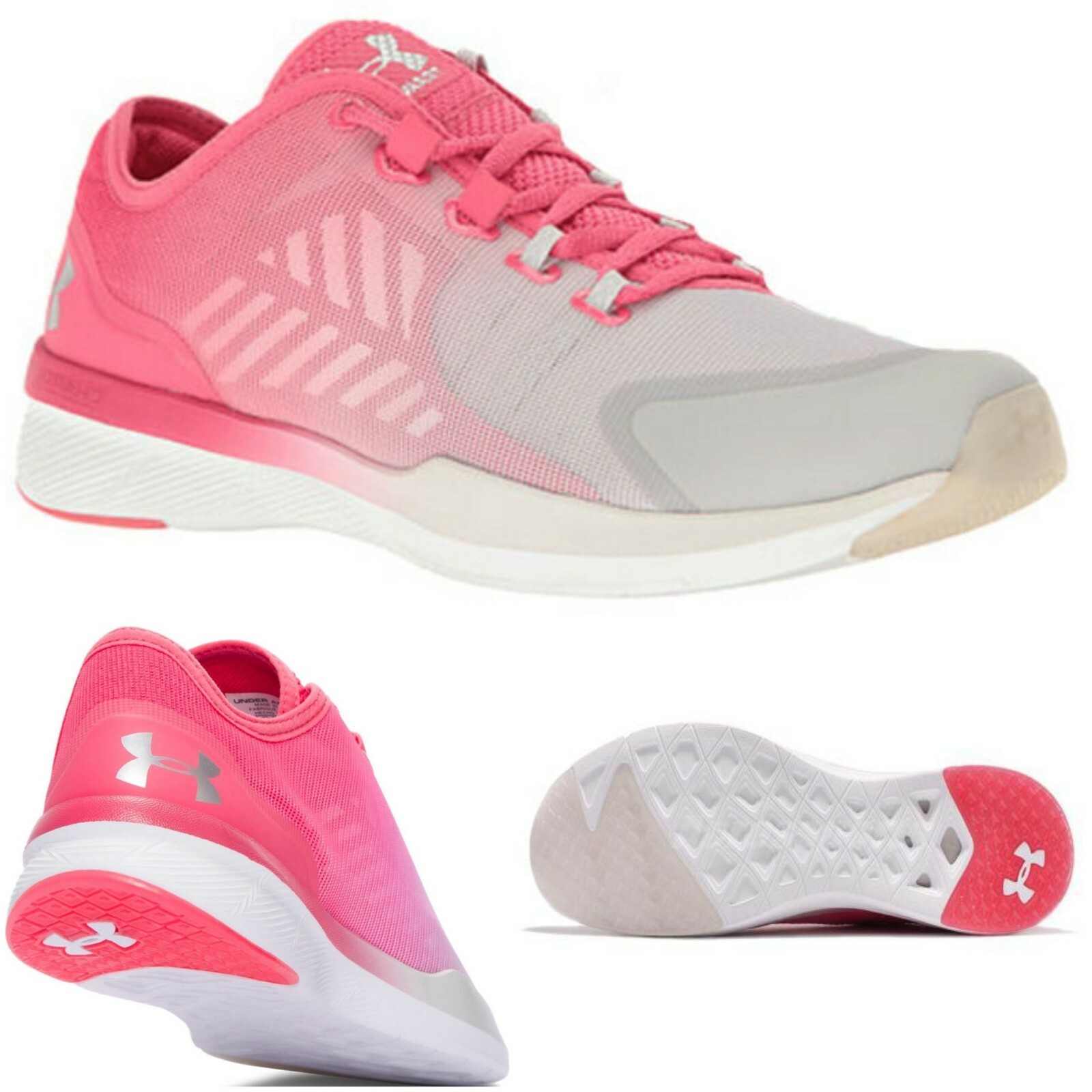 under armour training charged breathe trainers in pink