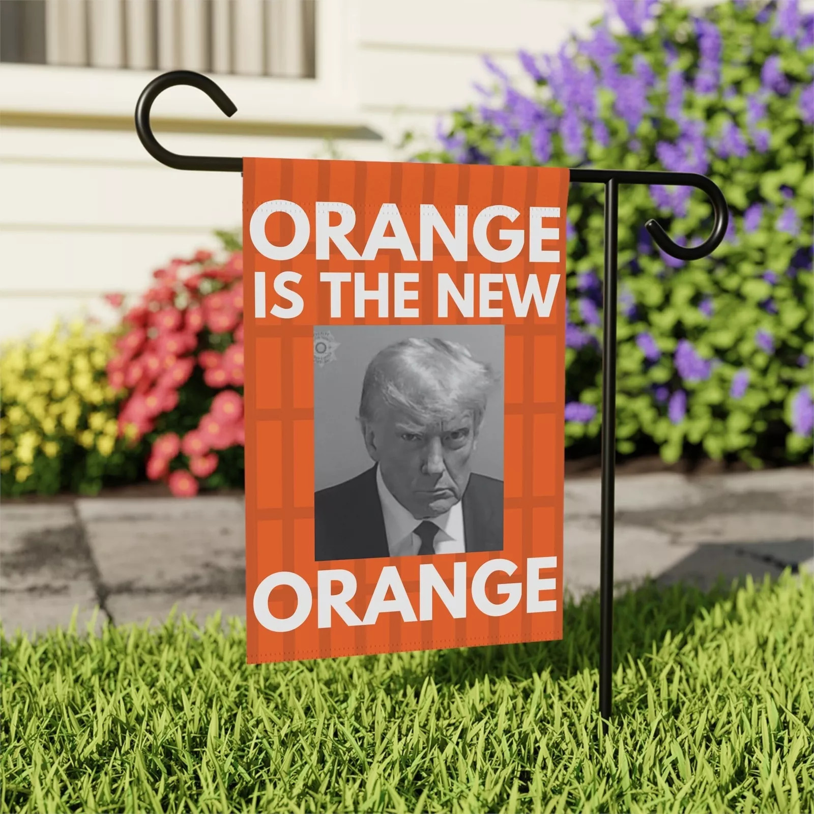 Orange Is The New Orange Funny Anti Trump Anti MAGA HOUSE FLAG Best Price
