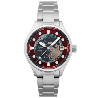 Pre-owned Cccp Space Leonov Automatic Red Watch - Brand
