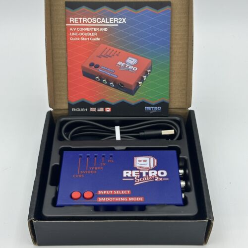 RetroScaler2x AV to HDMI Up-Scaler Converter Line-Doubler Retro Consoles Tink RetroScaler2x AV to HDMI Up-Scaler Converter Line-Doubler Retro Consoles Tink