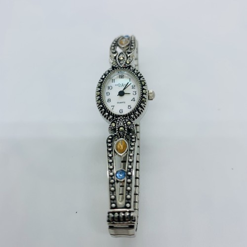 レディース時計 WITTN A UER/LOZALUX/lasserre Ladies LA Express Fashion Watch Jewels Quartz Silver Tone