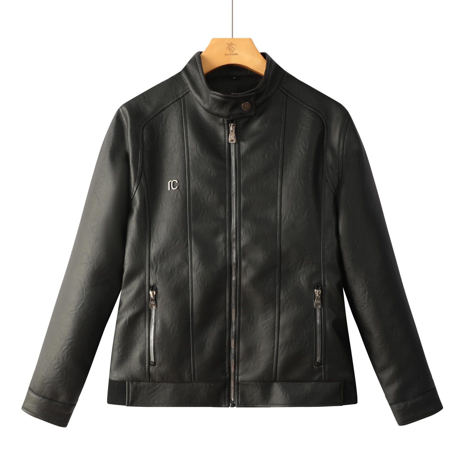 RC Collection Leather Jacket Size Small Italy M2821 Brand