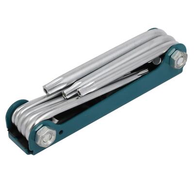 T9-T40 Foldable Metal Folding Torx Key Wrench Green