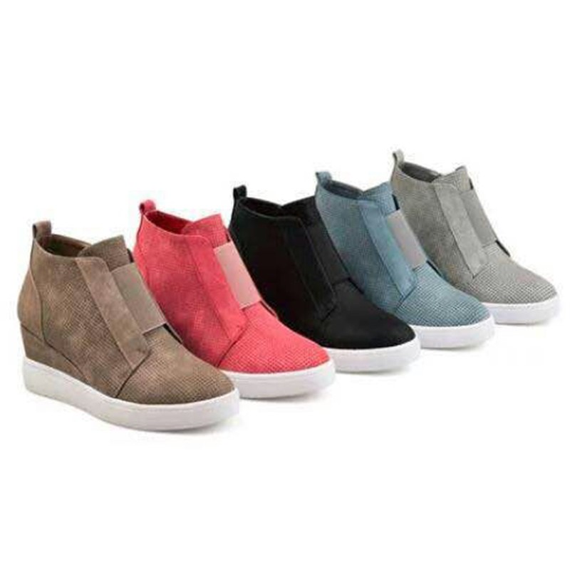 High Top Fashion Heels Booties Ankle Boots Zipper Shoes