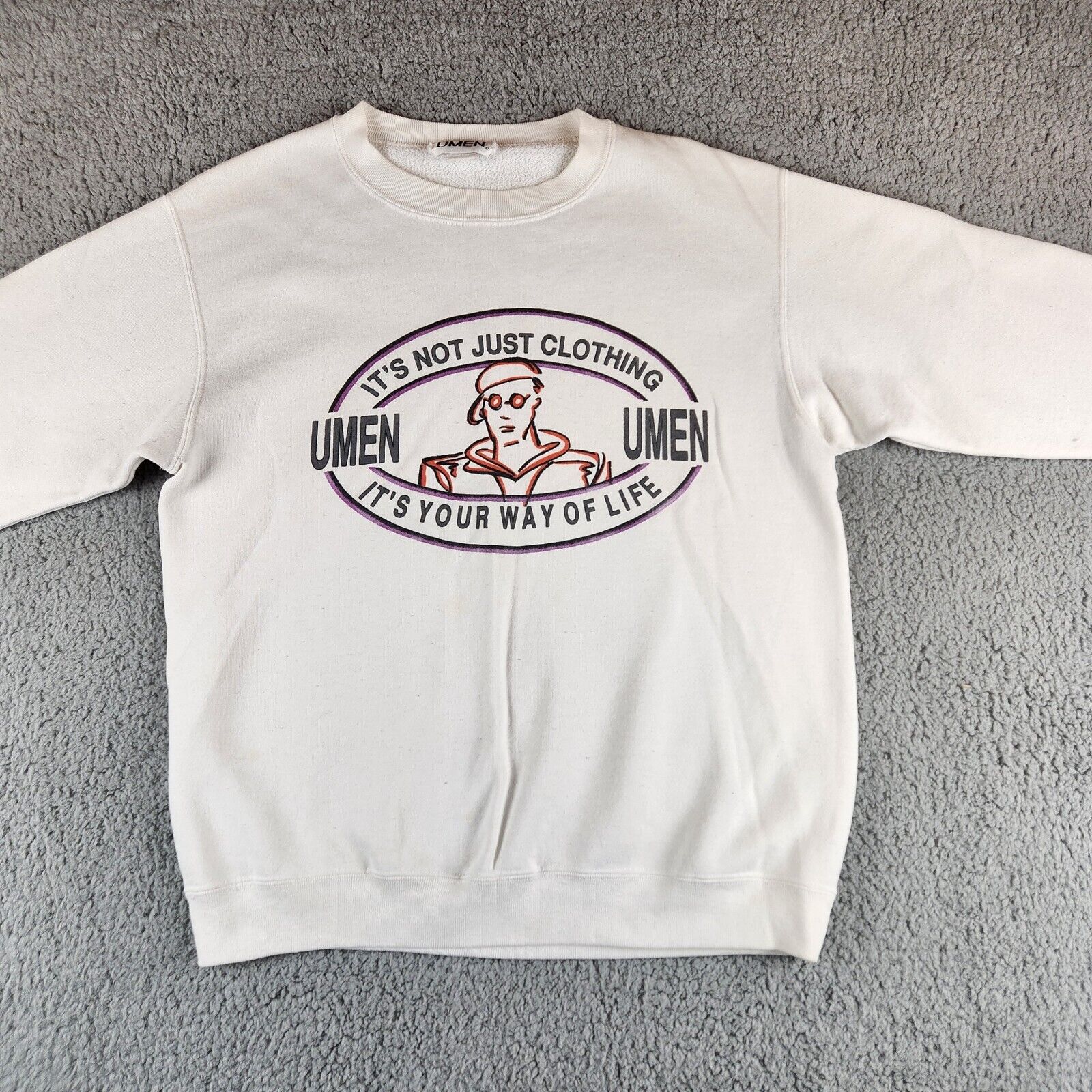 Vintage Studio Umen Sweatshirt Mens Medium 90S Culture Hip Vintage Studio Umen Sweatshirt Mens Medium 90S Culture Hip