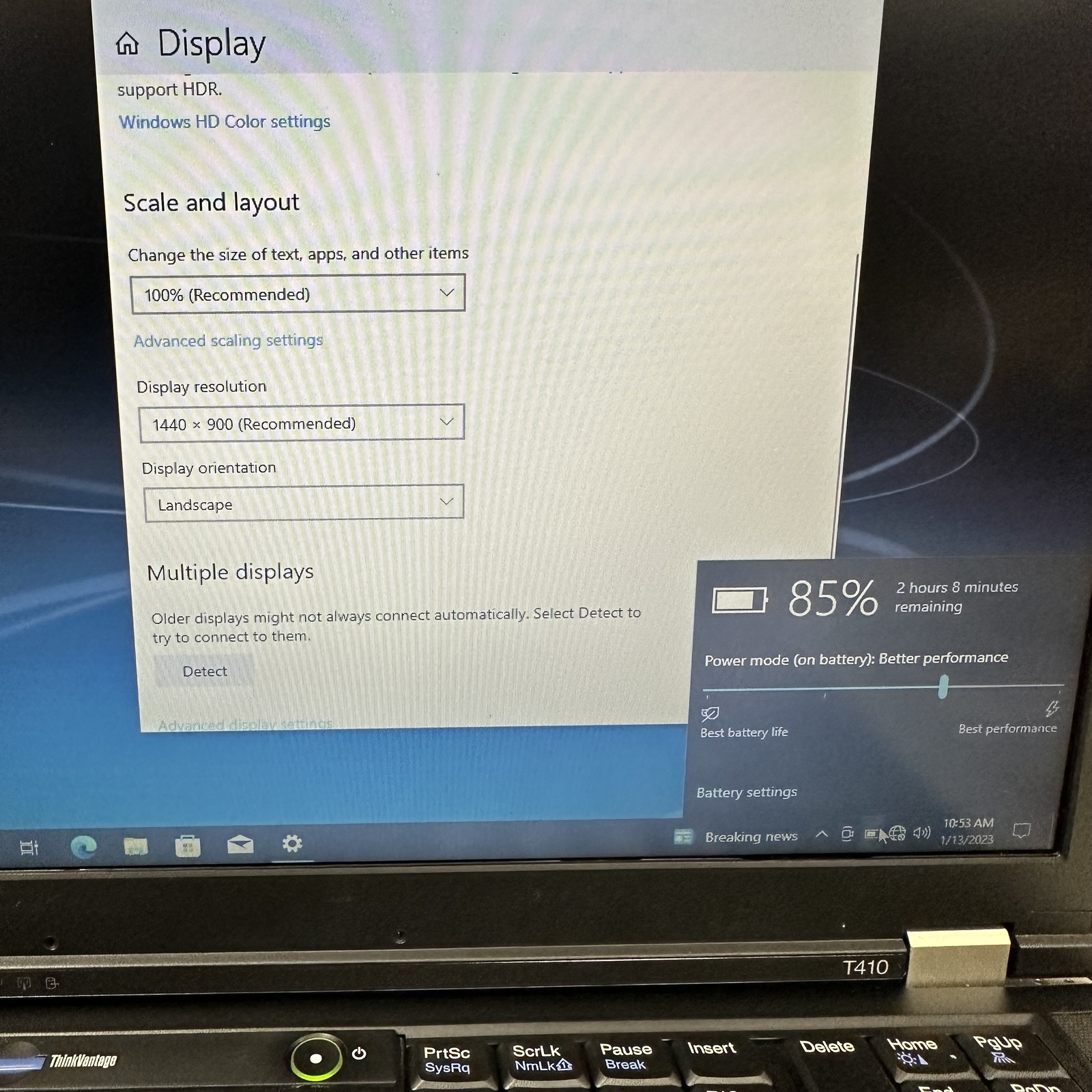 Lenovo ThinkPad T410 i5-M540 2.53GHz 6GB RAM 750GB HDD NVIDIA 3100M Win 10 Pro - Picture 11 of 12