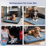 Vetasac Dog Bed Mat, Crate Pad Reversible,Soft Kennel Pad, Washable Dog Crate Mat (Cool and Warm),Pet Sleeping Mattress for Small Medium Dogs XB009 (30''x20'',Blue)