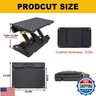 Kalnweis Adjustable Foot Rest Under Desk - Ergonomic Office Foot Stool with Massage, Leg Rest for Desk, Anti-Slip Design for Home and Work, Improves Posture (PB-Black)