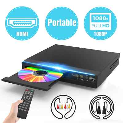 DVD Player for TV with HDMI 1080P with Remote Portable 