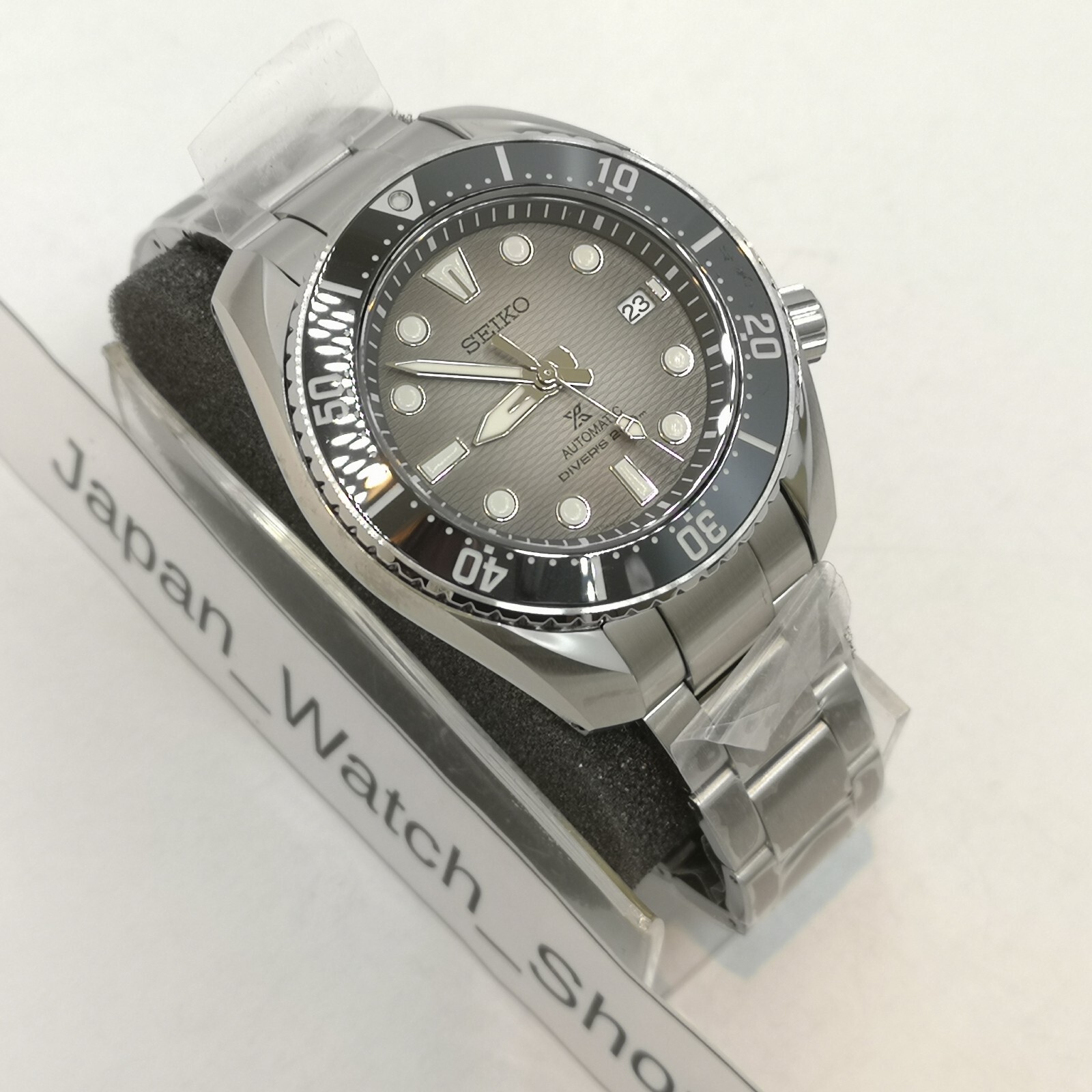 Pre-owned Seiko Prospex Diver Scuba Sbdc177 Black Mechanical Automatic Men Watch Box