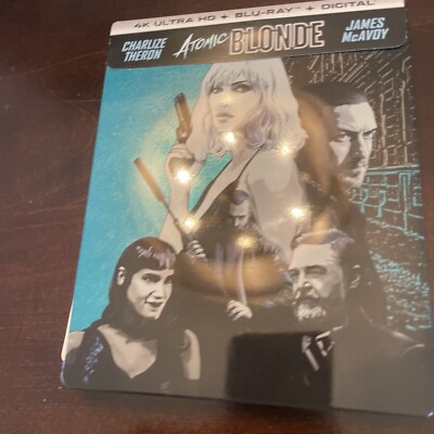 Atomic Blonde Steelbook (4K Blu-ray/Blu-Ray ) No Digital 