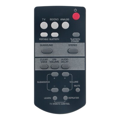 FSR64 ZG80730 Replace Remote Control Fit for Yamaha Soundbar YAS-152  ATS-1520