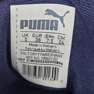 Puma Womens Monolite Cat Golf Shoe Blue 190611-03 Low Top Mesh Lace Up 7.5M
