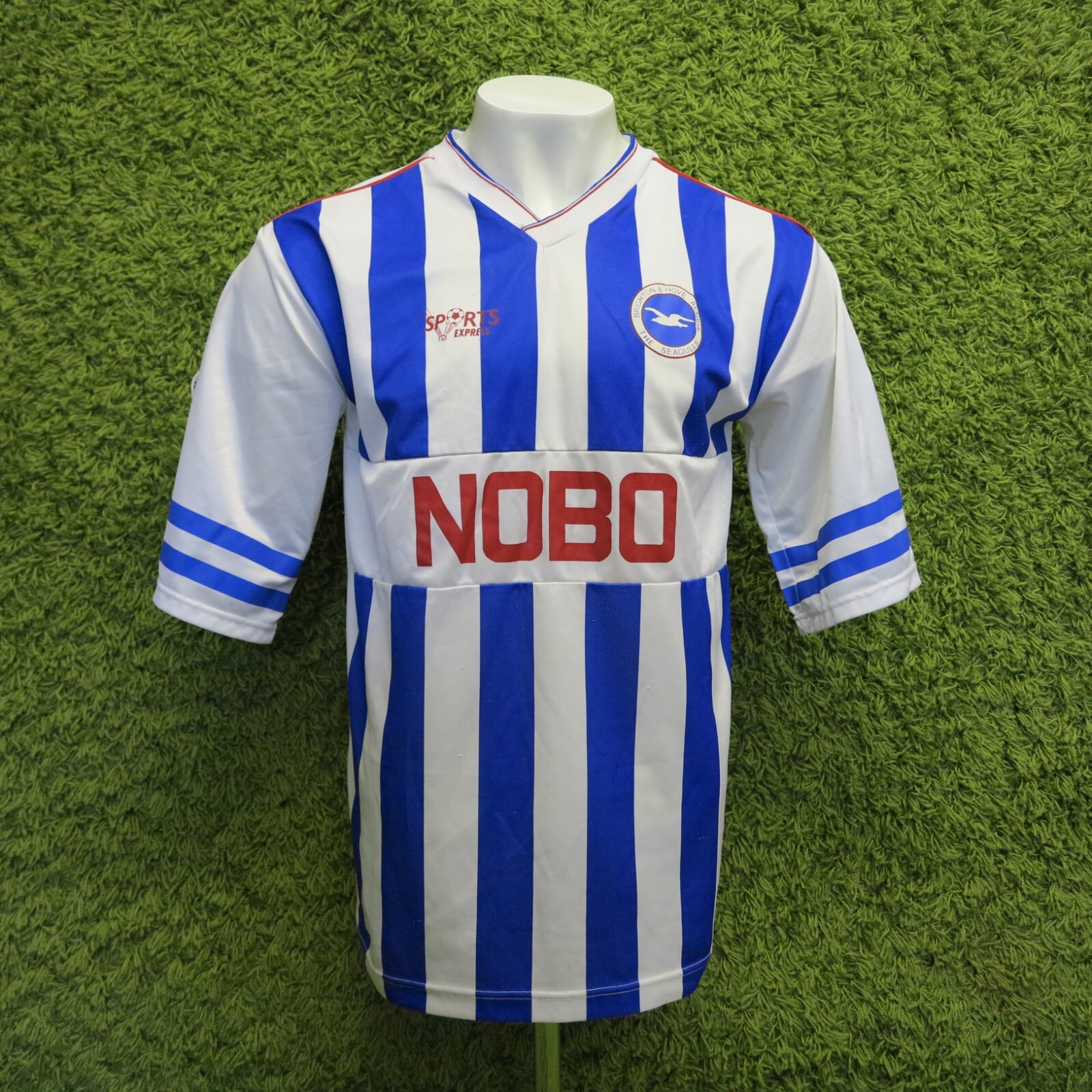 1989 1990 1991 BRIGHTON & HOVE ALBION HOME FOOTBALL SHIRT