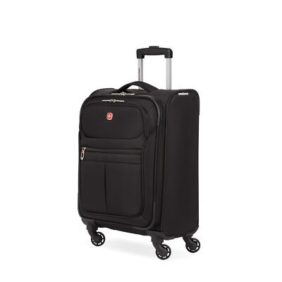 SwissGear 4010 Softside Luggage with Spinner Wheels, Carry-On 18-Inch, Black