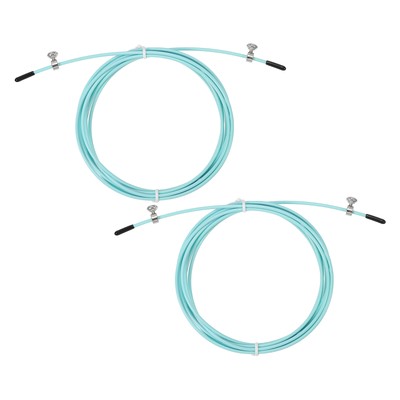 2Pcs 10Ft Speed Jump Rope Replacement Cable 2.5mm Skipping Rope Green