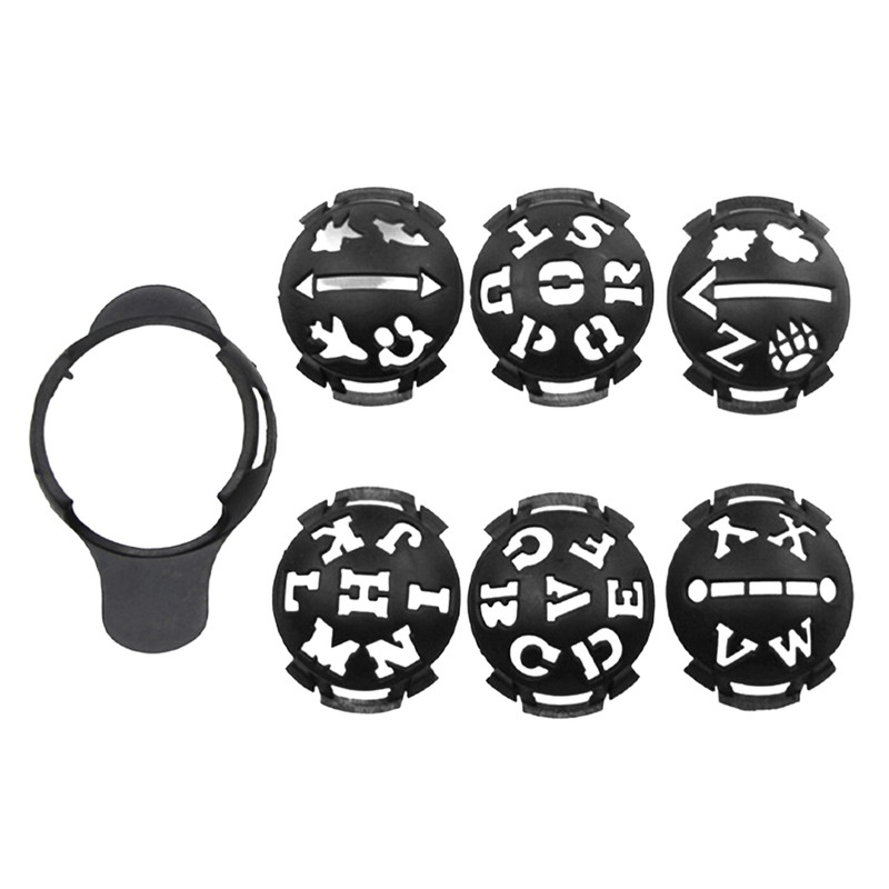 Mark Golf Ball Stencil Monogrammer Marker Template New Line Drawing Golf Scriber