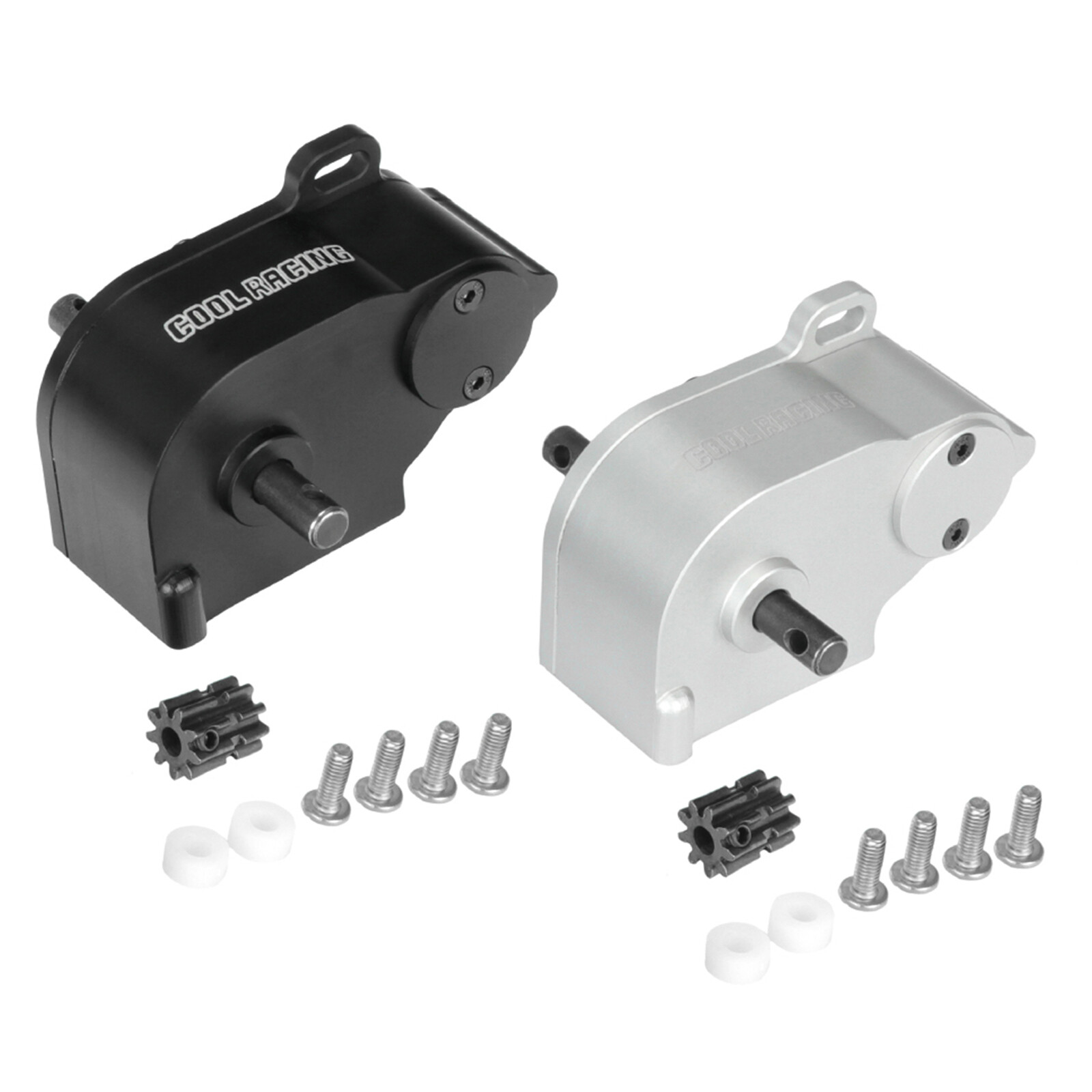 LCG Chassis Transmission Gearbox  W/ Steel Gear For 1/10 SCX10 Rc Crawler