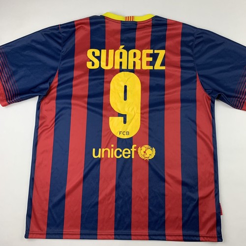 【最安値！】FC Barcelona SUÁREZ 9 シャツ　サッカー FC Barcelona Luis Suarez #9 Replica Soccer Football Jersey