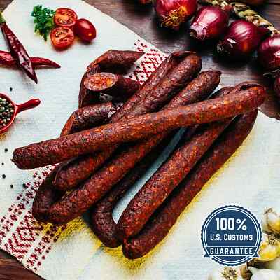 Traditional Hungarian Smoked Pork Sausage - Házi Füstölt Kolbász 2kg / 71oz