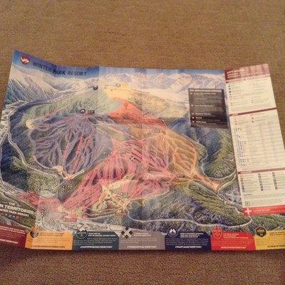 Winter Park Ski Resort 2017-2018 Trail Map lift ticket breckenridge copper vail
