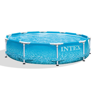 Intex 28206EH 10' x 30'' Above Ground Steel Metal Frame Beachside Swimming Pool