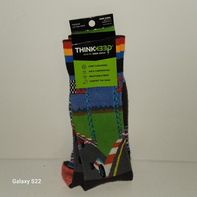 Thinkgeek Racing Socks New Mens 6-12 Womans 8-13 Free Shipping 