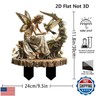ANNUOZE Fairy Garden Stake Decor, Acrylic 2D Garden Fairy Decoration, Fairy Garden Accessories for Outdoor Indoor Yard Lawn Pot Plants (Flower Fairy with Hummingbird)