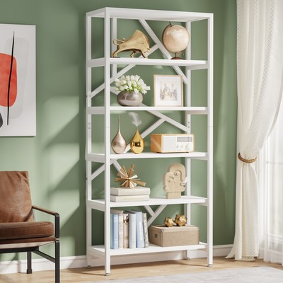 Tribesigns Modern Bookcase Etagere Bookshelf 6-Shelf Open Storage Display Rack