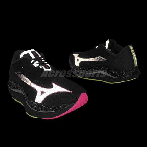 Pre-owned Mizuno Wave Rebellion Pro 2 Black Pink Men Unisex Racing Running U1gd2417-52