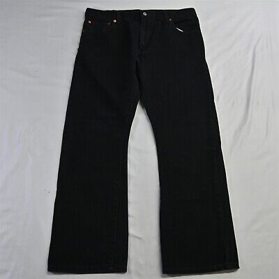 Levi's 36 x 30 517 Bootcut Black Denim Mens Jeans