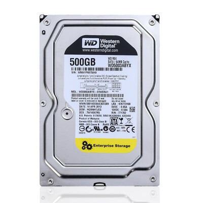 Western Digital RE4 500GB WD5003ABYX 64MB SATA 3.5'' Internal Hard Disk Drives