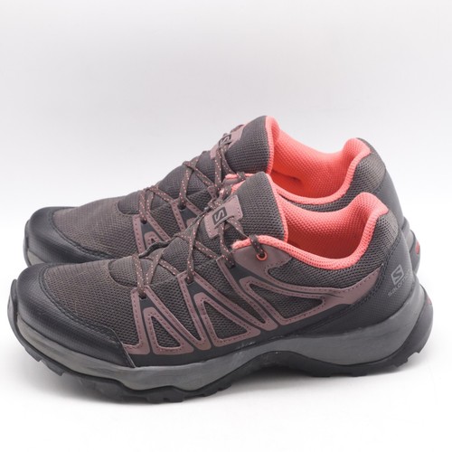 Salomon Shoes Womens 7 Barrakee GTX Grey Pink 412214 Hiking