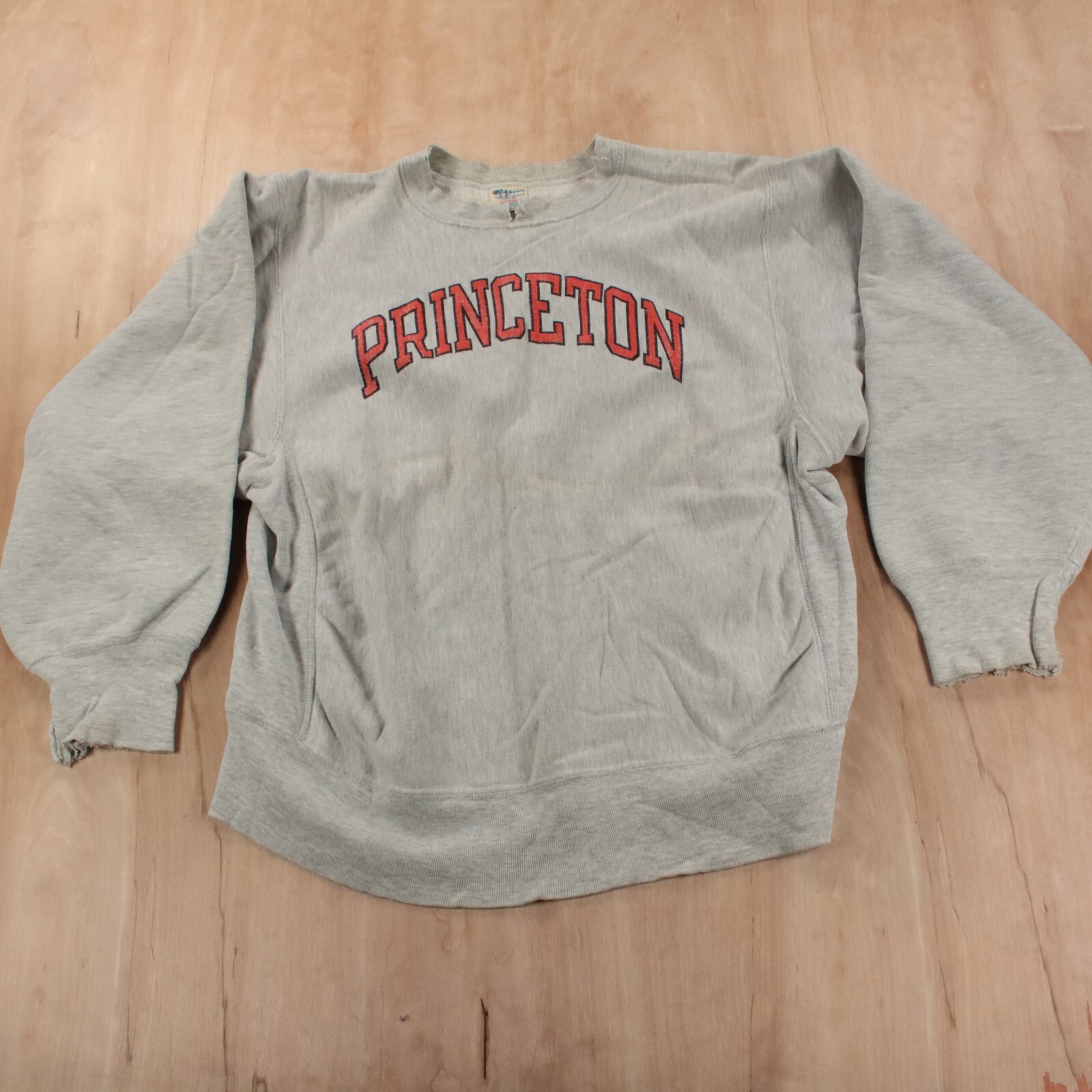 トップス 80s champion reverseweave princeton vtg usa made 80s Champion reverse weave sweatshirt LARGE