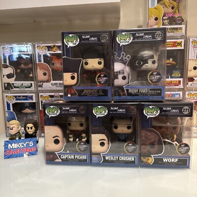 Funko Pop! Star Trek Digital Set Of 5 - Picard, Crusher, Worf, Judge Q, Freddy B