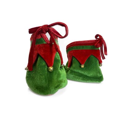 KINREX Christmas Elf Shoes Costume - Plush Elf Shoes for Kids and Adults One ...