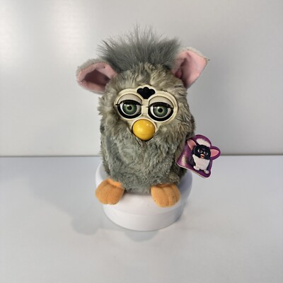 Vintage Furby Gray Brown Eyes 1998 Tiger Electronics Not Working Well Kept